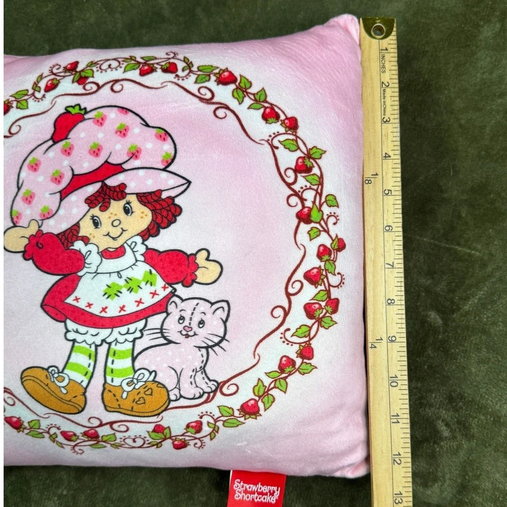 Strawberry Shortcake Pink Plush Decorative Throw Pillow Retro 2024 Jay Franco